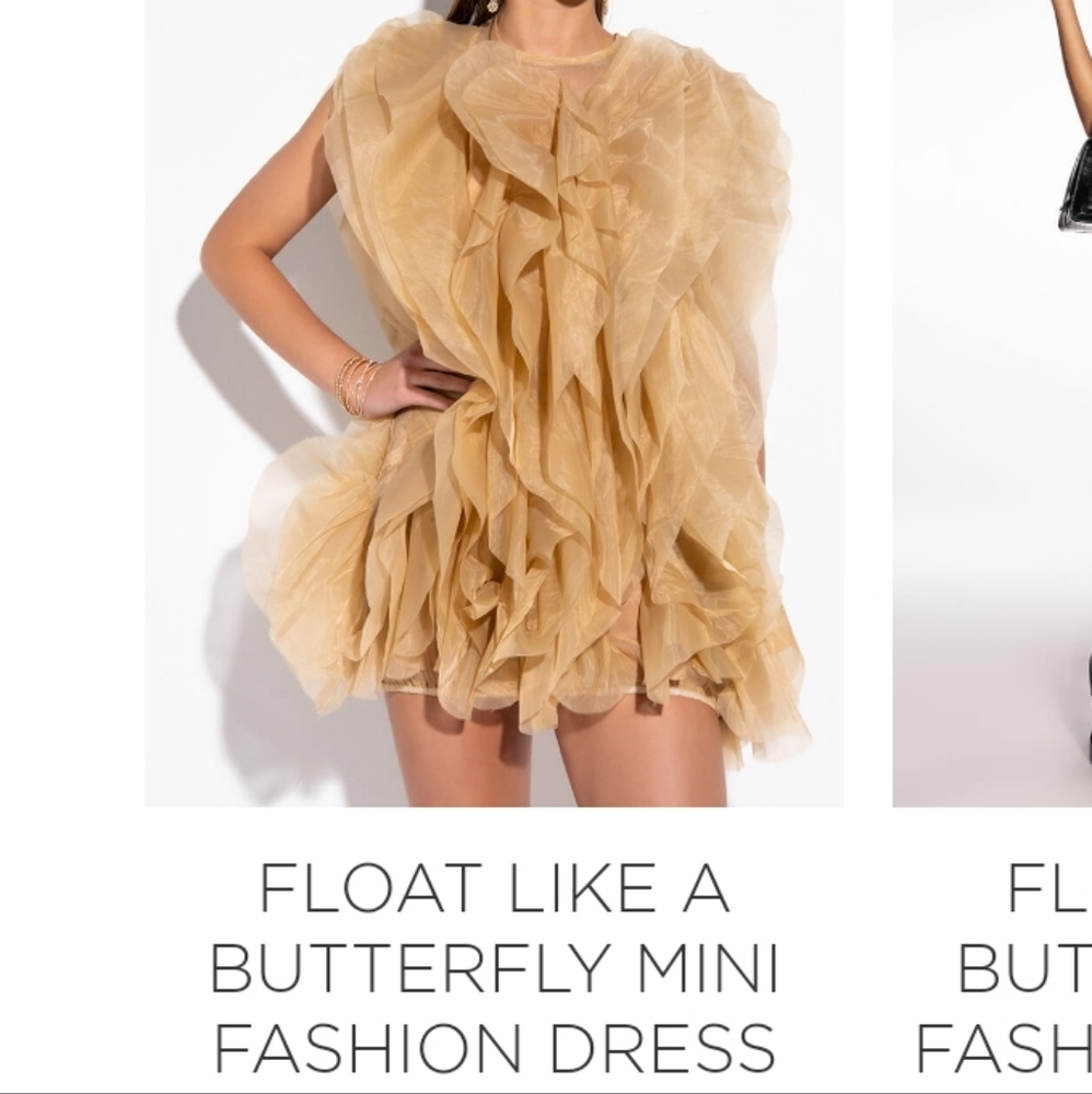 Ruffle mini dress - Picture 1 of 6